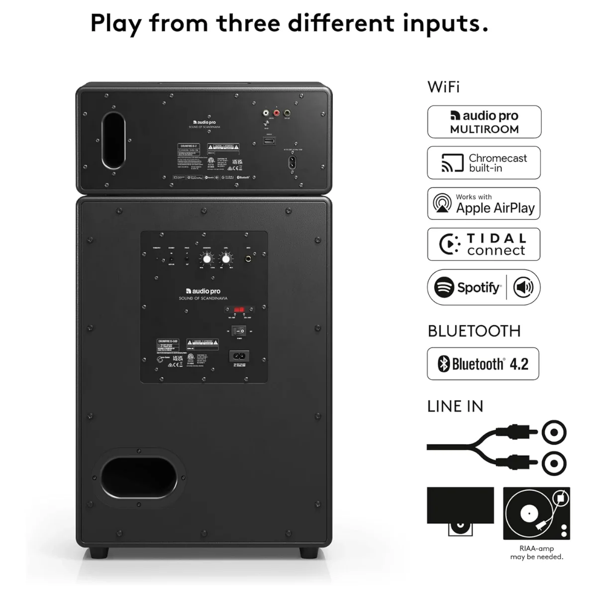 Audio Pro DRUMFIRE MKII Multi-Room Wireless & WiFi Speaker - Image 4