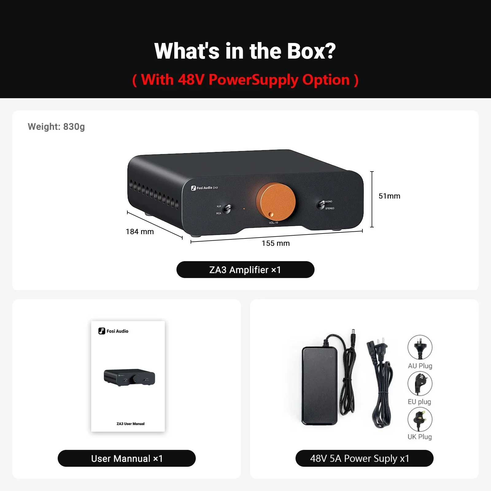 Fosi Audio ZA3 Balanced Stereo Amplifier Home Audio 2CH Mono Amp With TPA3255 Chip - Image 7