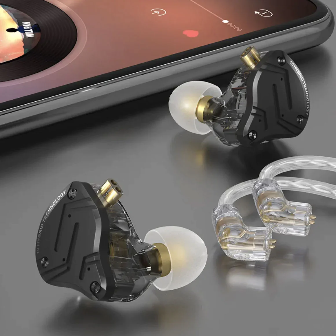 KZ Acoustics ZS10 Pro X IEM With Mic - Image 9