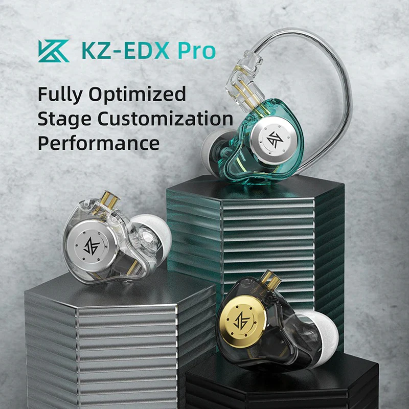 KZ Acoustics EDX Pro Wired IEM With Mic - Image 3